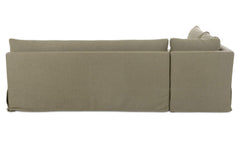 Fable Olive 100.5 in L-Shape Slipcover Dining Banquette - Ornate Home