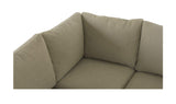 Fable Olive 100.5 in L-Shape Slipcover Dining Banquette - Ornate Home