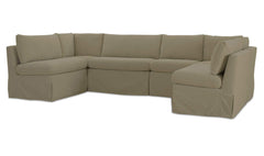 Fable Olive 121 in U-Shape Slipcover Dining Banquette - Ornate Home