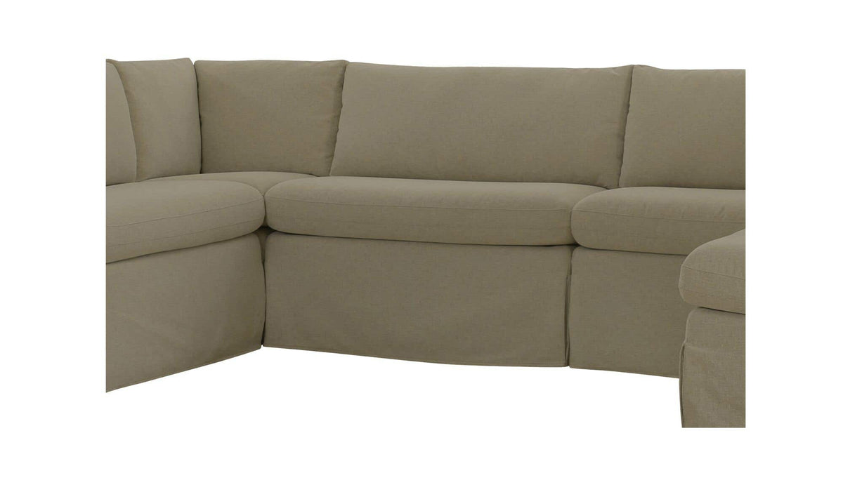 Fable Olive 121 in U-Shape Slipcover Dining Banquette - Ornate Home