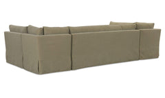 Fable Olive 129 in U-Shape Slipcover Dining Banquette - Ornate Home