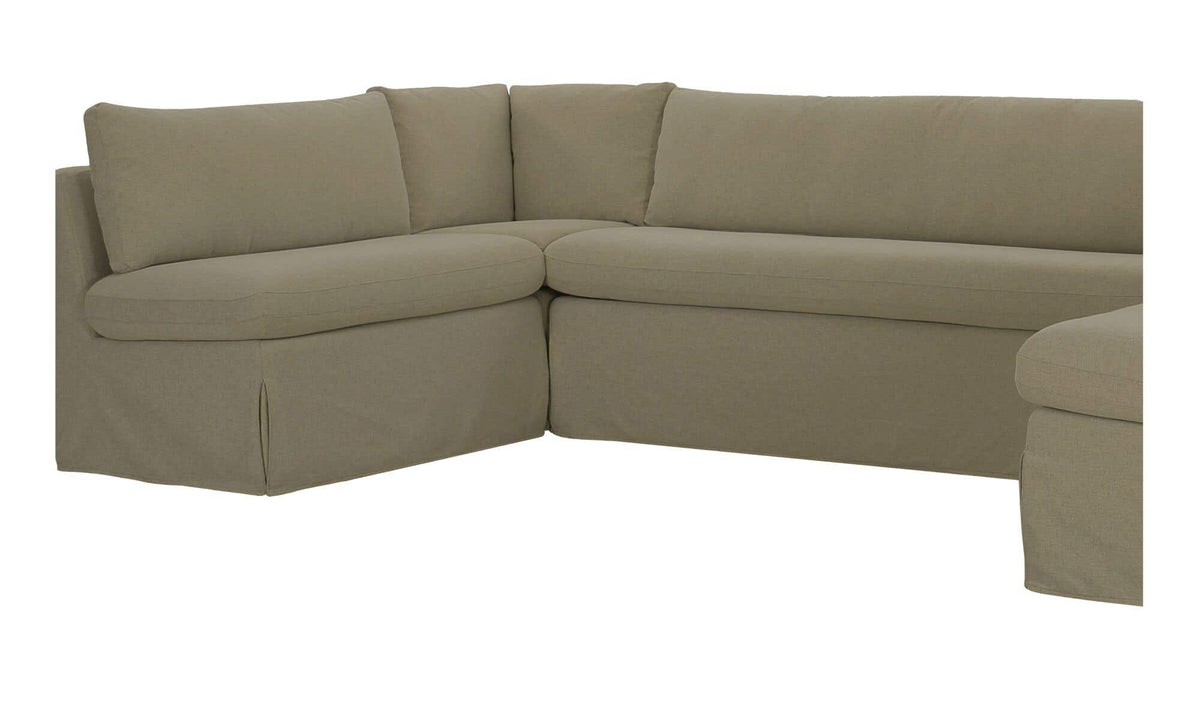 Fable Olive 129 in U-Shape Slipcover Dining Banquette - Ornate Home