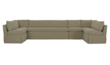 Fable Olive 154 in U-Shape Slipcover Dining Banquette - Ornate Home