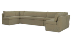 Fable Olive 154 in U-Shape Slipcover Dining Banquette - Ornate Home