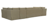 Fable Olive 154 in U-Shape Slipcover Dining Banquette - Ornate Home