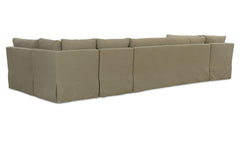 Fable Olive 154 in U-Shape Slipcover Dining Banquette - Ornate Home