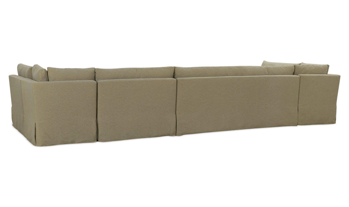 Fable Olive 168 in U-Shape Slipcover Dining Banquette - Ornate Home