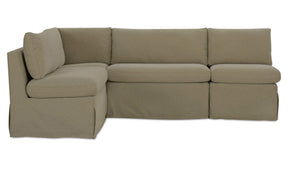 Fable Olive 96 in L-Shape Slipcover Dining Banquette - Ornate Home
