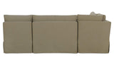 Fable Olive 96 in L-Shape Slipcover Dining Banquette - Ornate Home
