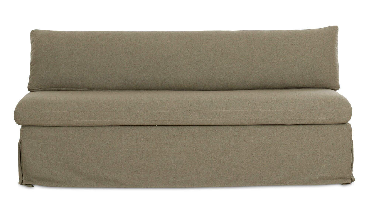 Fable Olive Slipcover Dining Bench - Ornate Home