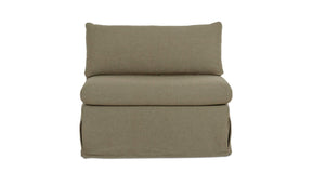 Fable Olive Slipcover Dining Chair and Half - Ornate Home