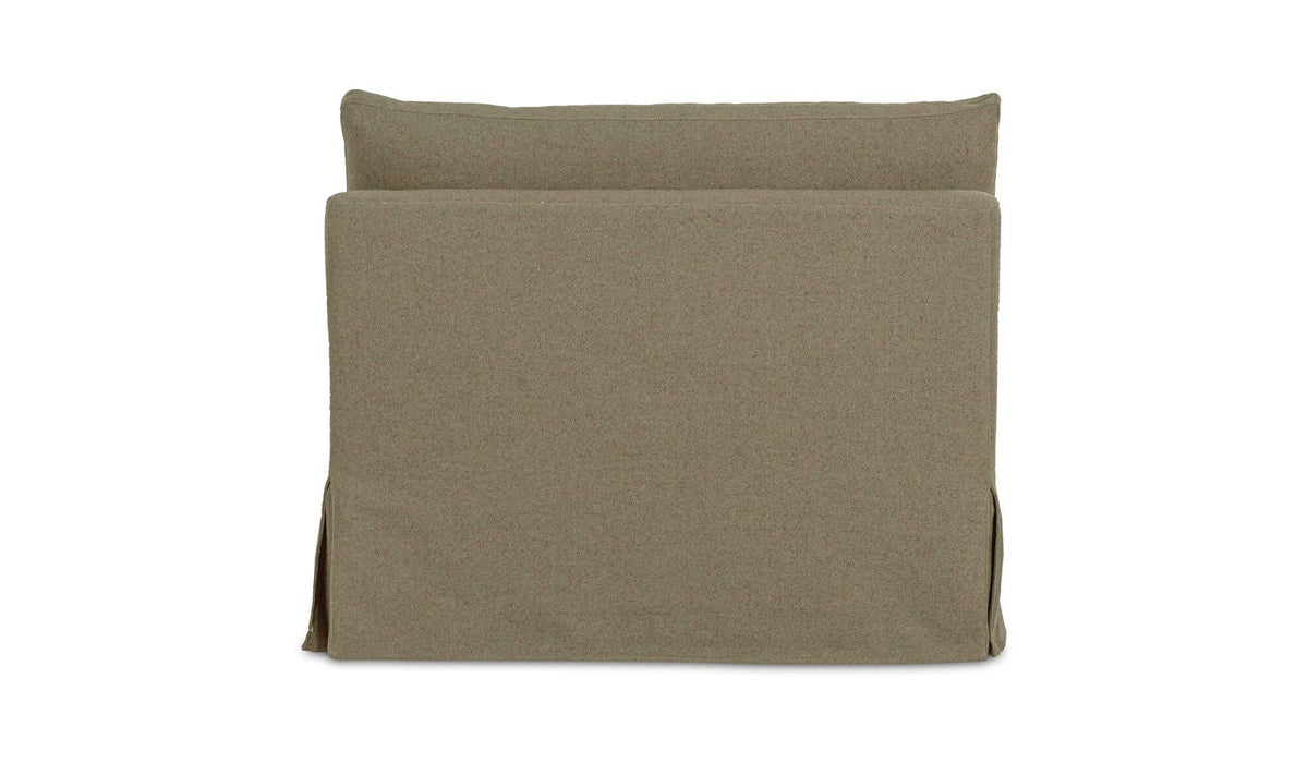 Fable Olive Slipcover Dining Chair and Half - Ornate Home