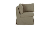 Fable Olive Slipcover Dining Corner Chair - Ornate Home