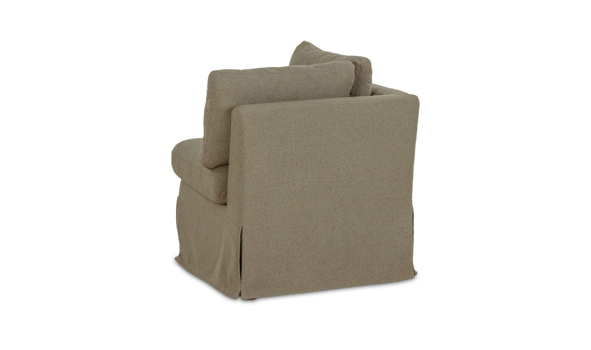 Fable Olive Slipcover Dining Corner Chair - Ornate Home