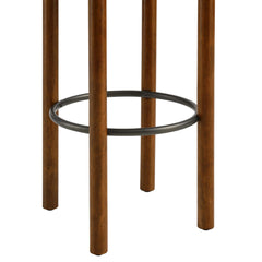 Fable Walnut/Charcoal Boucle Fabric Bar Stools (Set of 2) - Ornate Home