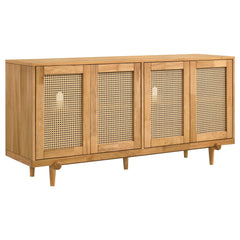 Fabra Honey 4-door Dining Sideboard Storage Console - Ornate Home
