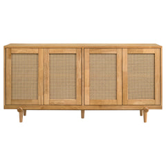 Fabra Honey 4-door Dining Sideboard Storage Console - Ornate Home
