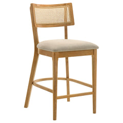 Fabra Honey Wheat Cane Back Counter Height Chair (Set Of 2) - Ornate Home