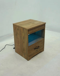Fabre Mango 1-drawer Extendable Top Nightstand Bedside Table - Ornate Home
