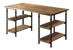 Factory Brown Writing Desk - Ornate Home