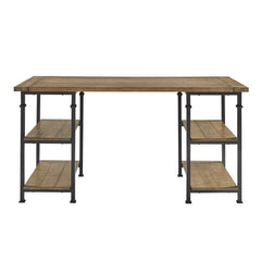 Factory Brown Writing Desk - Ornate Home