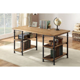 Factory Brown Writing Desk - Ornate Home