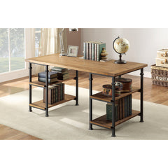 Factory Brown Writing Desk - Ornate Home
