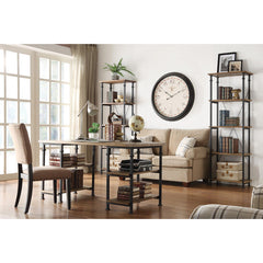 Factory Brown Writing Desk - Ornate Home