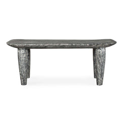 Fade To Black White Wood Bench - Ornate Home
