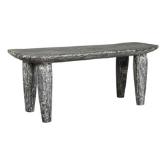 Fade To Black White Wood Bench - Ornate Home