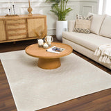 Fadey White 3D Washable Rug - Ornate Home