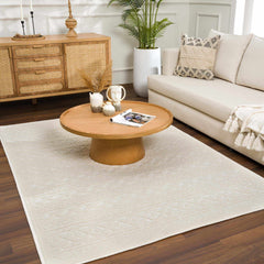 Fadey White 3D Washable Rug - Ornate Home
