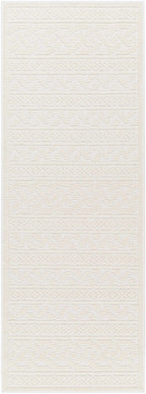 Fadey White 3D Washable Rug - Ornate Home