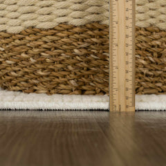 Fadey White 3D Washable Rug - Ornate Home