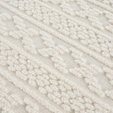 Fadey White 3D Washable Rug - Ornate Home