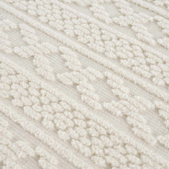 Fadey White 3D Washable Rug - Ornate Home