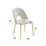 Fadri White Side Chair - Ornate Home