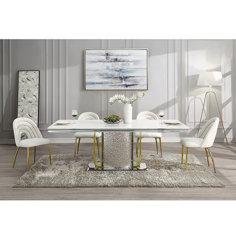 Fadri White Side Chair - Ornate Home