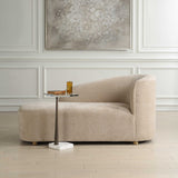Fae Brown Arm Chaise Lounge - Ornate Home