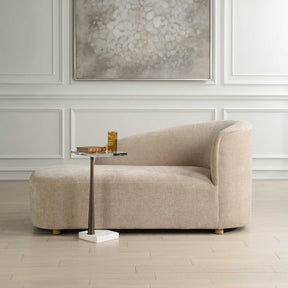 Fae Brown Arm Chaise Lounge - Ornate Home