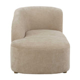 Fae Brown Arm Chaise Lounge - Ornate Home