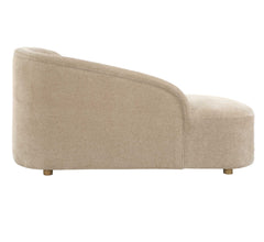 Fae Brown Arm Chaise Lounge - Ornate Home
