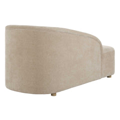 Fae Brown Arm Chaise Lounge - Ornate Home
