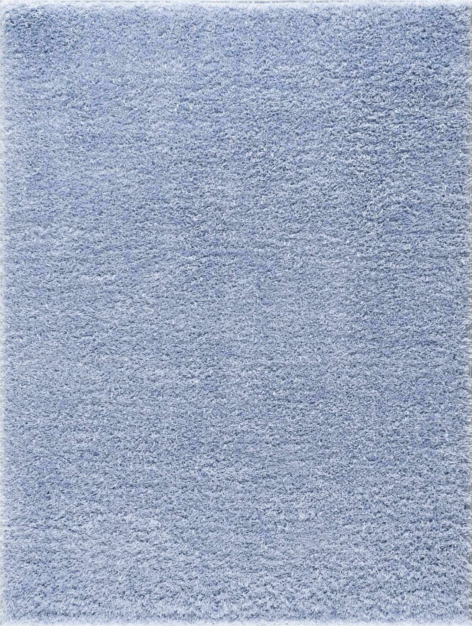 Faina Solid Aqua Shag Washable Area Rug - Clearance - Ornate Home