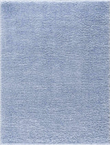 Faina Solid Aqua Shag Washable Area Rug - Clearance - Ornate Home