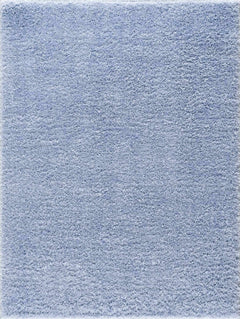 Faina Solid Aqua Shag Washable Area Rug - Clearance - Ornate Home