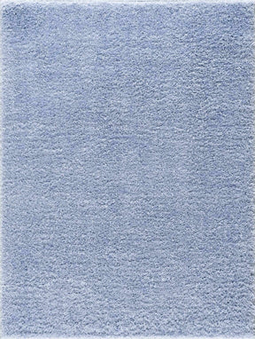 Faina Solid Aqua Shag Washable Area Rug - Clearance - Ornate Home