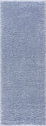 Faina Solid Aqua Shag Washable Area Rug - Clearance - Ornate Home