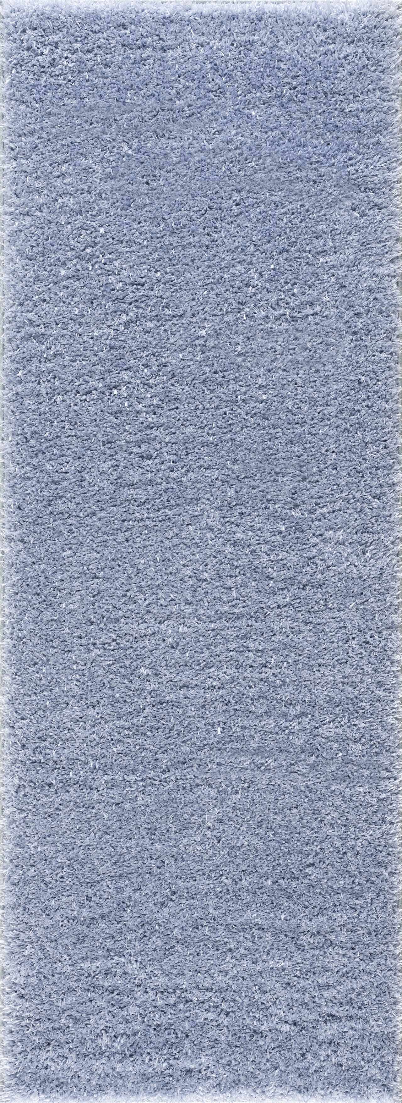 Faina Solid Aqua Shag Washable Area Rug - Clearance - Ornate Home