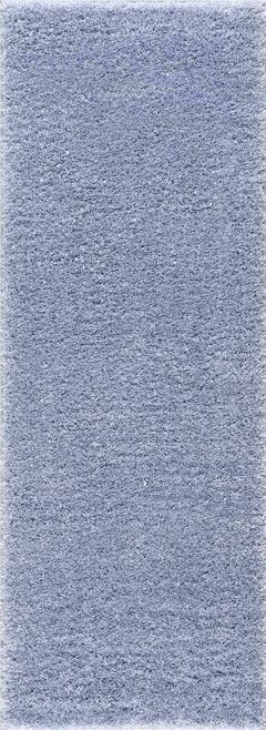 Faina Solid Aqua Shag Washable Area Rug - Clearance - Ornate Home
